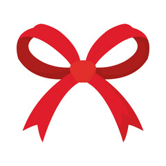 red gift bow