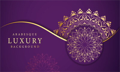 Luxury Arabesque Mandala Background