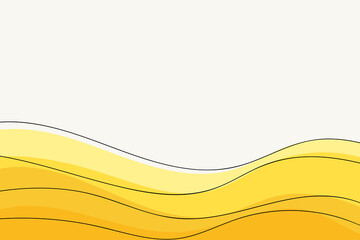 Abstract yellow background. Liquid style. Minimalist artwork poster. design for web banner, wallpaper, fabric print 