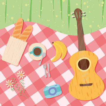 outdoor picnic illustration