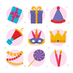 birthday icon collection
