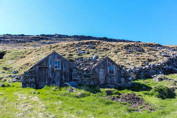 Old turf houses in the Westfjords