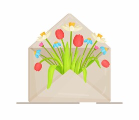 A celebration for all women and girls. Vector illustration of March 8. Congratulations on the holiday. Happy holiday mood.