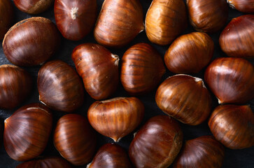 Autumn food chestnut