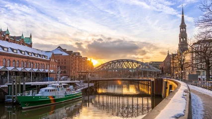 Crédence de cuisine  Sonnenuntergang in der Hamburger Speicherstadt  © Martin Meining