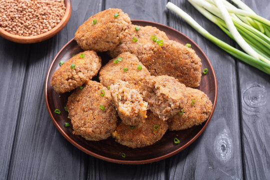 Fried Buckwheat Cutlets