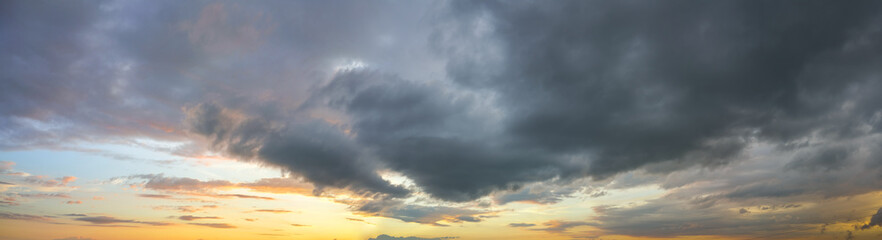 Natural background: dramatic stormy sky