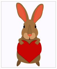 A hare with a heart.