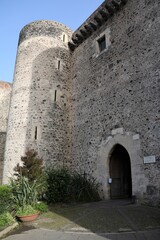Fototapeta na wymiar The Castle Castello Ursino in Catania, Sicily Italy
