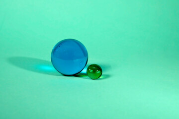 shiny transparent glass objects