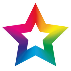 Colorful star icon