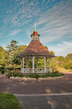 The Public Band Stand In Chapelfield Gardens In The City Of Norwich In Norfolk