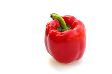 red sweet pepper  isolated in high definition on white background