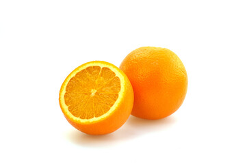 orange in high definition on white background