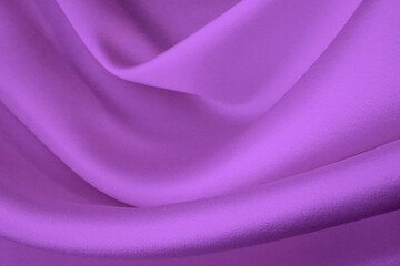 シルクのドレープ　紫色