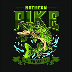 northen pike fishing tournament logo