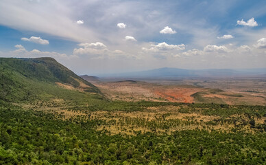 The Great Rift Valley from the Kamandura Mai-Mahiu Narok Road, K