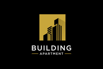 Creative building logo design inspiration