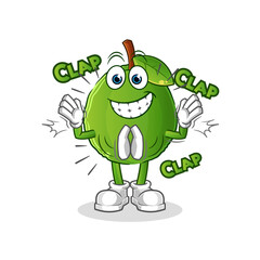 guava applause illustration. character vector