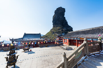 Cheng'en Temple on the top of Fanjing Mountain, Tongren, Guizhou, China