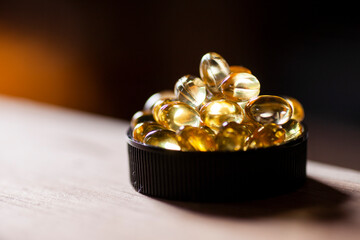vitamin capsules and health care issue