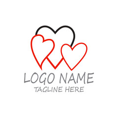 Love Logo and symbols Vector Template icons app