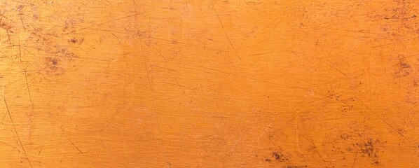 Panorama of Gold steel plate scratched texture and background seamless