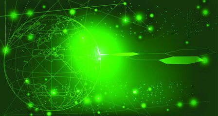 Abstract sense of science and technology graphic design