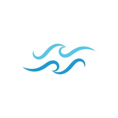 Water wave icon vector