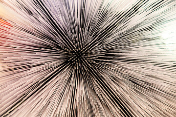 Abstract technology design wallpaper with rays lines and star. Futuristic fascinating effect