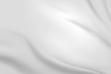 white cloth background abstract with soft waves