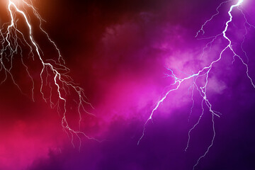 Lightning, thunder cloud dark cloudy sky