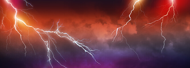 Lightning, thunder cloud dark cloudy sky