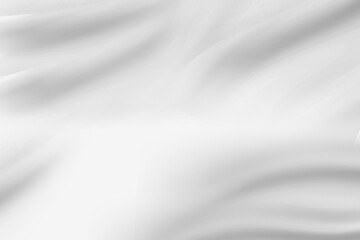 white cloth background abstract with soft waves