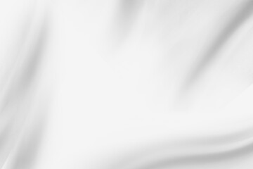 Fototapeta premium white cloth background abstract with soft waves