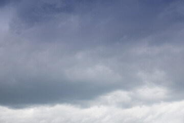 sky with black clouds beginning of storm