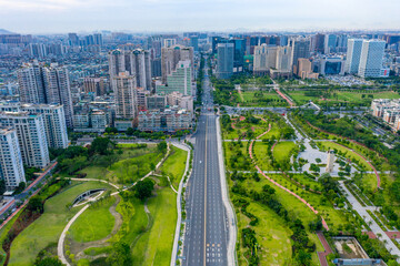 Cityscape of Shantou City, Guangdong Province, China