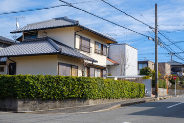 住宅地　一戸建て　ベッドタウン　京都府木津川市