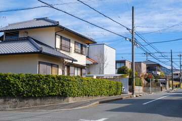 住宅地　一戸建て　ベッドタウン　京都府木津川市