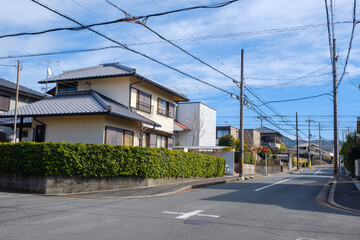 住宅地　一戸建て　ベッドタウン　京都府木津川市