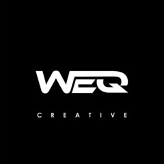 WEQ Letter Initial Logo Design Template Vector Illustration
