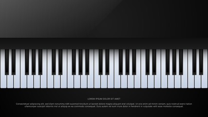 Fototapeta premium Grand piano illustration
