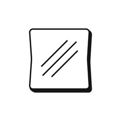 Toast bread icon design. vector illustration