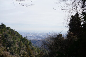 高尾山　3号路からの風景　街並み