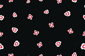 abstract ethnic floral fabric seamless pattern