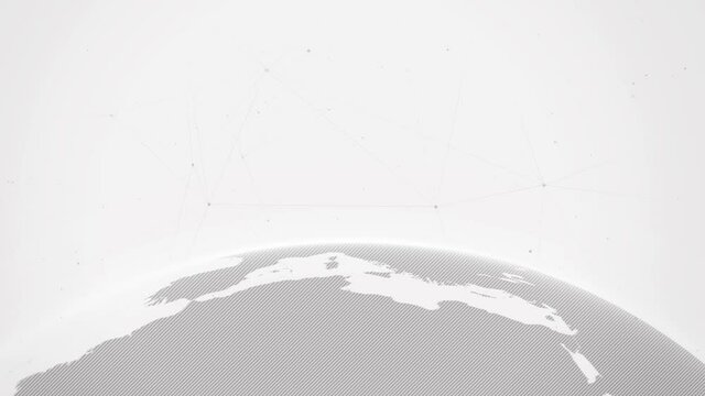 Gray world map in clean white background for business presentation concept.