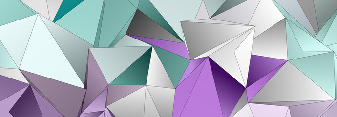 Obraz premium 3d Triangles, abstract background. Design wallpaper.
