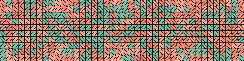 Abstract Geometric Pattern generative computational art illustration