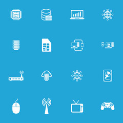 technology icon set vector sign symbol