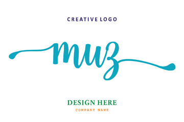 MUZ lettering logo is simple, easy to understand and authoritative